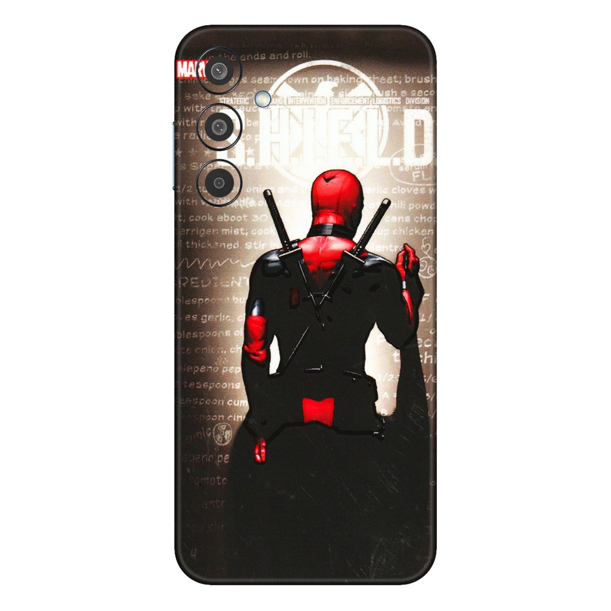 Samsung M/F/Note/Flip and C Phone Skins (All Models) - Deadpool - 3D Embossed Finish (L-56) Samsung Galaxy M35 (5G)