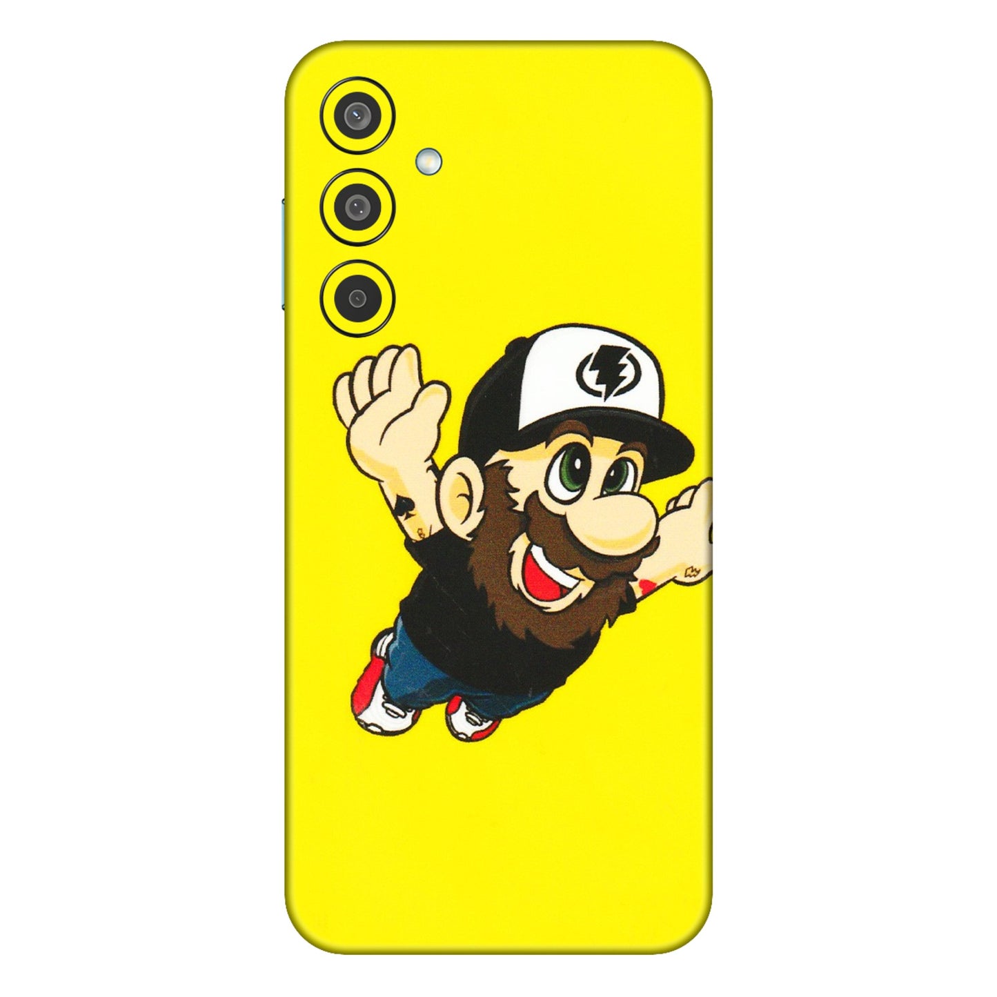 Samsung M/F/Note/Flip and C Phone Skins (All Models) - Flying Beardo - 3D Embossed Finish (L-60) Samsung Galaxy M35 (5G)