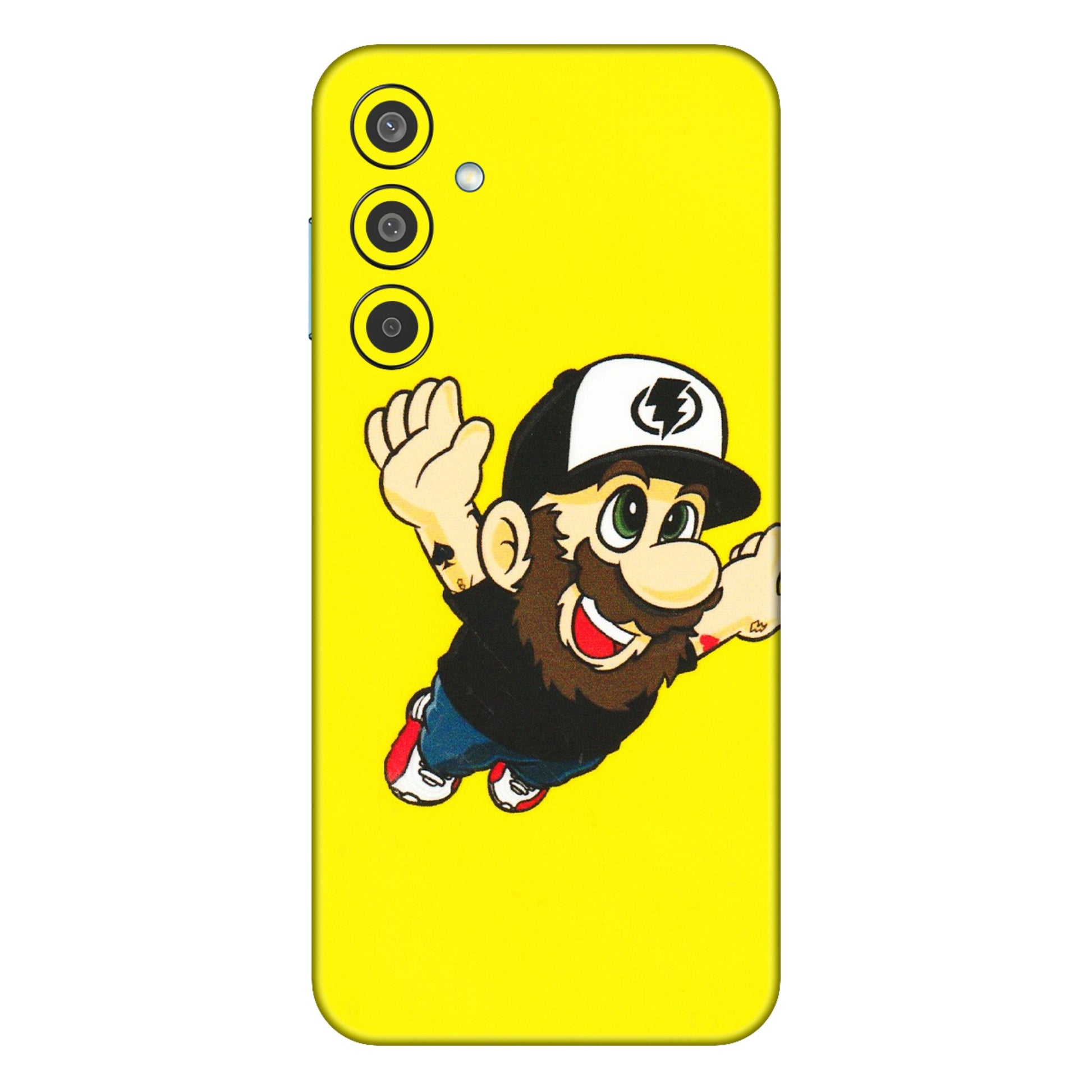 Samsung M/F/Note/Flip and C Phone Skins (All Models) - Flying Beardo - 3D Embossed Finish (L-60) Samsung Galaxy M35 (5G)