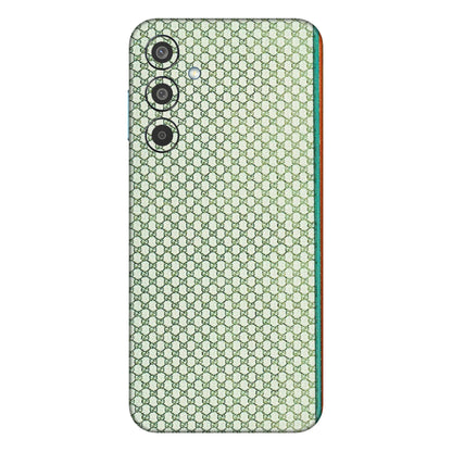 Samsung M/F/Note/Flip and C Phone Skins (All Models) - Gucci Fabric Pattern - 3D Embossed Finish (L-73) Samsung Galaxy M35 (5G)