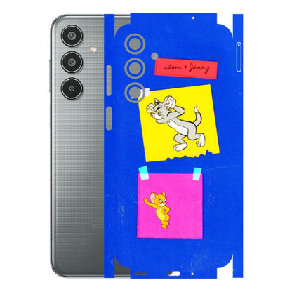 Samsung M/F/Note/Flip and C Phone Skins (All Models) - Tom N Jerry Sticky Notes - 3D Embossed Finish (L-88) Samsung Galaxy M35 (5G)