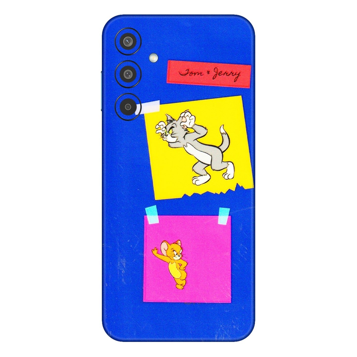 Samsung M/F/Note/Flip and C Phone Skins (All Models) - Tom N Jerry Sticky Notes - 3D Embossed Finish (L-88) Samsung Galaxy M35 (5G)