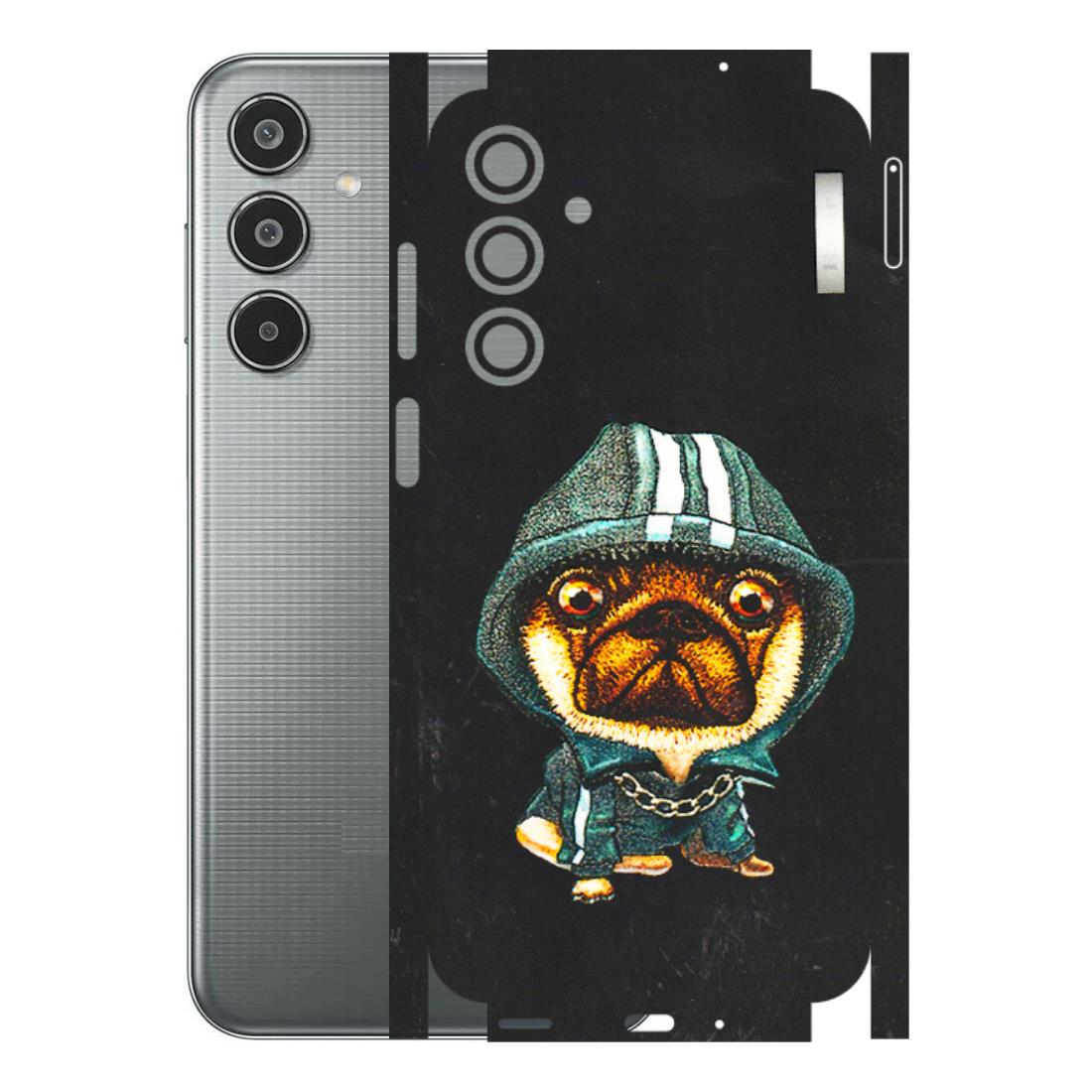 Samsung M/F/Note/Flip and C Phone Skins (All Models) - Puppy N Hoodie - 3D Embossed Finish (L-90) Samsung Galaxy M35 (5G)