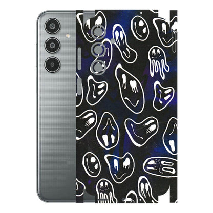 Samsung M/F/Note/Flip and C Phone Skins (All Models) - Distorted Smileys - 3D Embossed Finish (L-92) Samsung Galaxy M35 (5G)