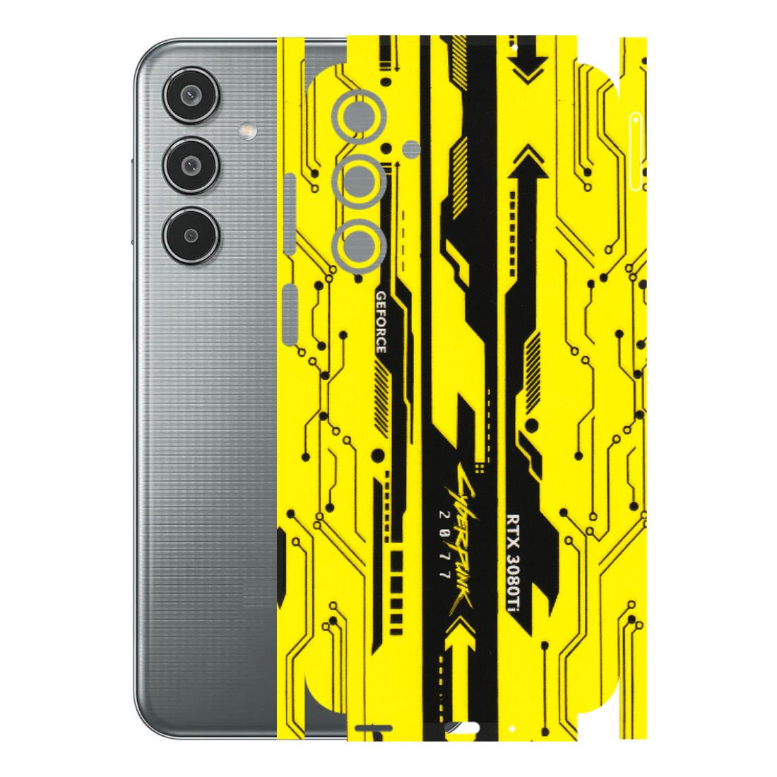 Samsung M/F/Note/Flip and C Phone Skins (All Models) - Yellow Cyberpunk - 3D Embossed Finish (L-93) Samsung Galaxy M35 (5G)