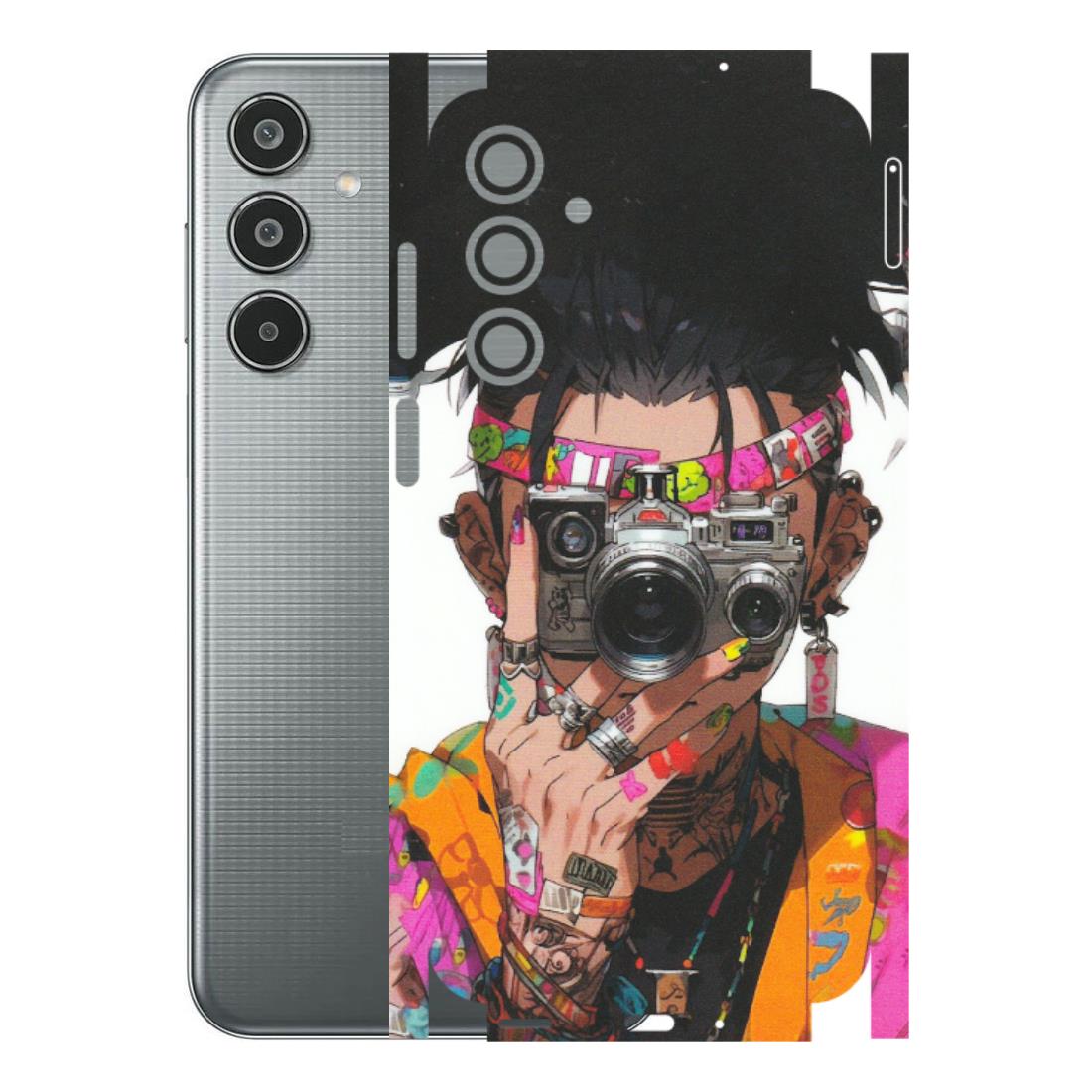 Samsung M/F/Note/Flip and C Phone Skins (All Models) - Camera Lover Girl - Matte Finish (M-09) Samsung Galaxy M35 (5G)