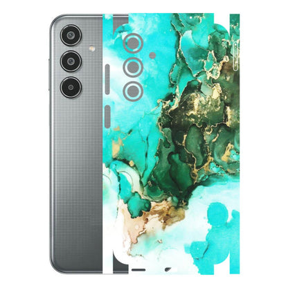 Samsung M/F/Note/Flip and C Phone Skins (All Models) - The Blue Gold Marble - Matte Finish (M-124) Samsung Galaxy M35 (5G)