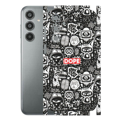 Samsung M/F/Note/Flip and C Phone Skins (All Models) - Dope Stay Classy Black Doodles - Matte Finish (M-126) Samsung Galaxy M35 (5G)