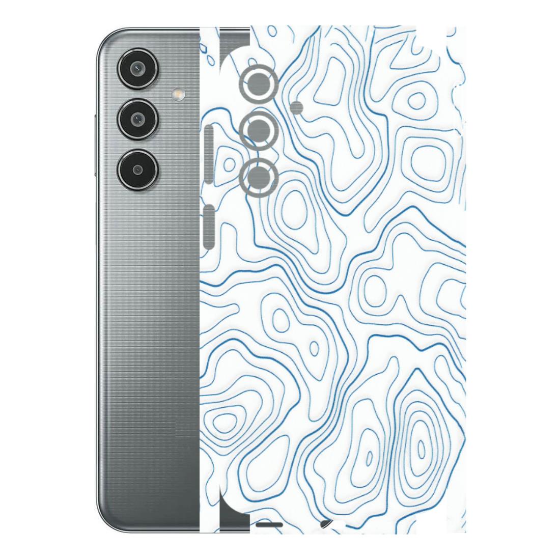 Samsung M/F/Note/Flip and C Phone Skins (All Models) - Blue And White Swirls - Matte Finish (M-139) Samsung Galaxy M35 (5G)