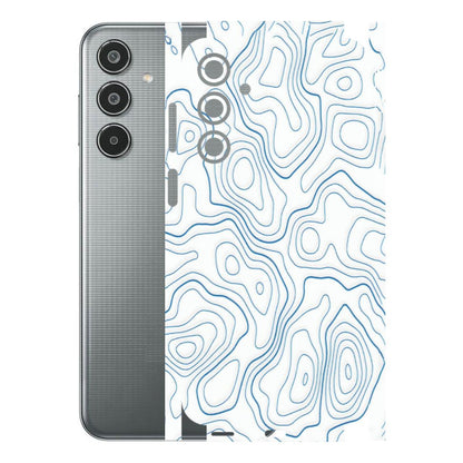 Samsung M/F/Note/Flip and C Phone Skins (All Models) - Blue And White Swirls - Matte Finish (M-139) Samsung Galaxy M35 (5G)