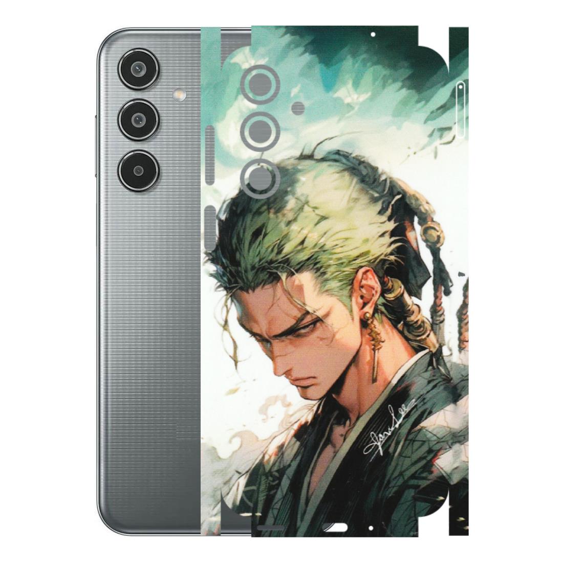 Samsung M/F/Note/Flip and C Phone Skins (All Models) - New Roronoa Zoro One Picece Anime - Matte Finish (M-140) Samsung Galaxy M35 (5G)