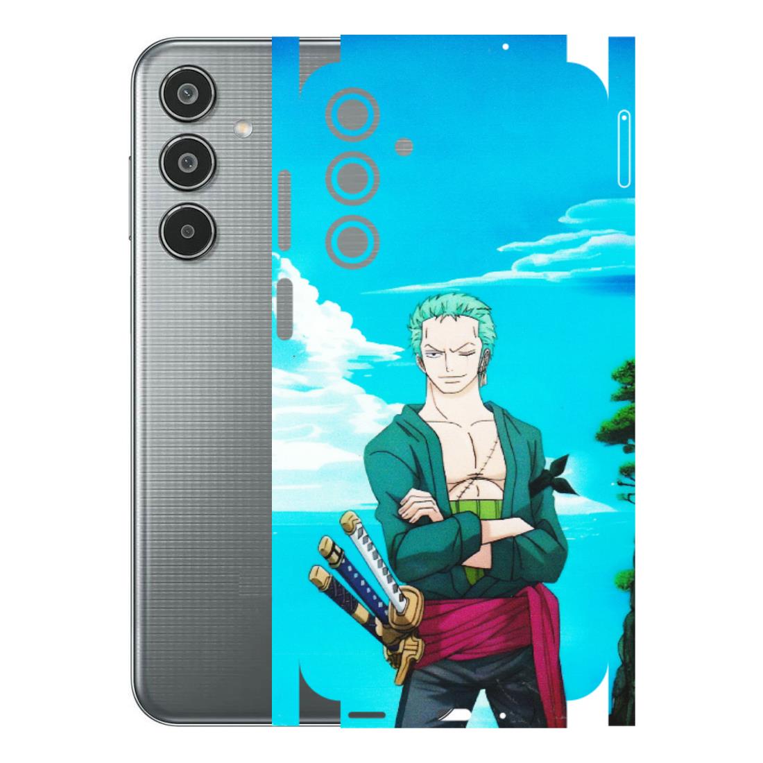 Samsung M/F/Note/Flip and C Phone Skins (All Models) - Cool Swordman Zoro Anime - Matte Finish (M-143) Samsung Galaxy M35 (5G)