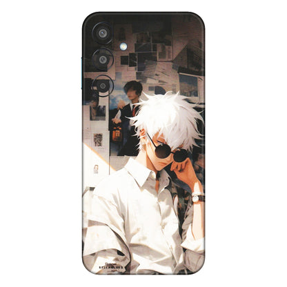 Samsung M/F/Note/Flip and C Phone Skins (All Models) - Gojo Satoru Jujustu Kaisen Anime - Matte Finish (M-156) Samsung Galaxy M35 (5G)
