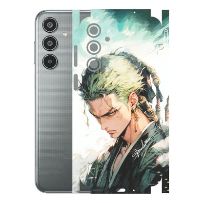 Samsung M/F/Note/Flip and C Phone Skins (All Models) - Pirate Hunter One Piece Anime - Matte Finish (M-157) Samsung Galaxy M35 (5G)