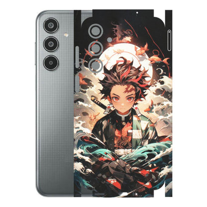 Samsung M/F/Note/Flip and C Phone Skins (All Models) - Tanjiro Demon Slayer Anime - Matte Finish (M-158) Samsung Galaxy M35 (5G)