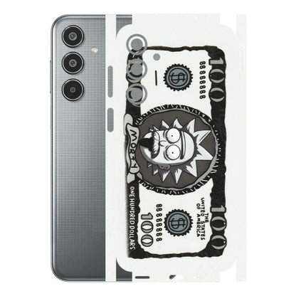 Samsung M/F/Note/Flip and C Phone Skins (All Models) - Rick And Morty Hundred Dollar Anime - Matte Finish (M-161) Samsung Galaxy M35 (5G)