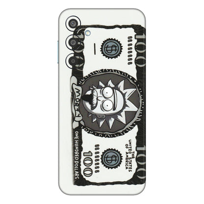 Samsung M/F/Note/Flip and C Phone Skins (All Models) - Rick And Morty Hundred Dollar Anime - Matte Finish (M-161) Samsung Galaxy M35 (5G)