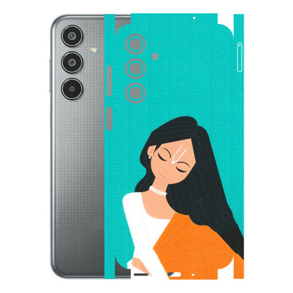 Samsung M/F/Note/Flip and C Phone Skins (All Models) - Radhe Radhe With Hindu Symbol - Matte Finish (M-164) Samsung Galaxy M35 (5G)