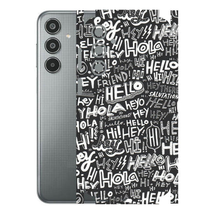Samsung M/F/Note/Flip and C Phone Skins (All Models) - Hi Hello Doodles - Matte Finish (M-25) Samsung Galaxy M35 (5G)