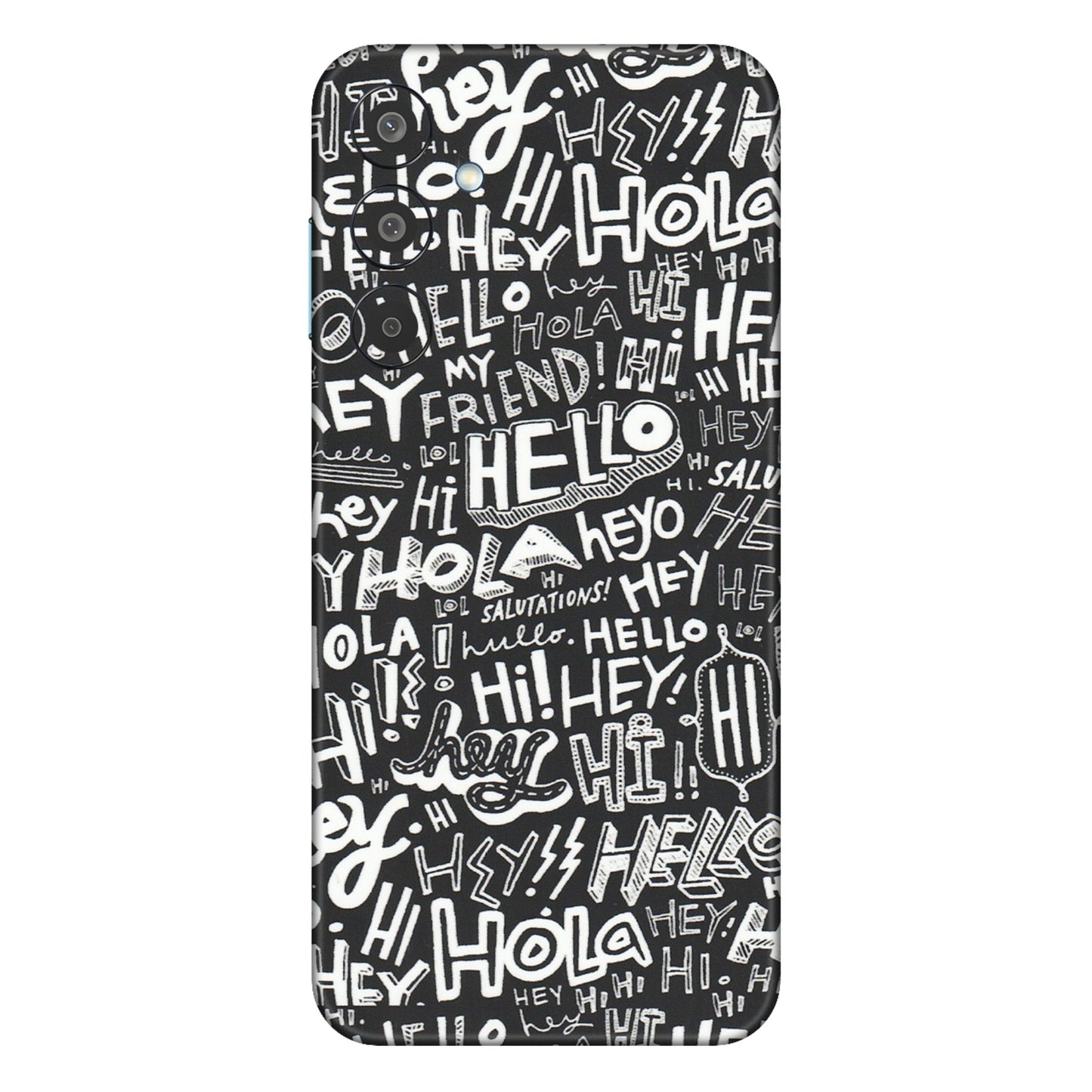 Samsung M/F/Note/Flip and C Phone Skins (All Models) - Hi Hello Doodles - Matte Finish (M-25) Samsung Galaxy M35 (5G)