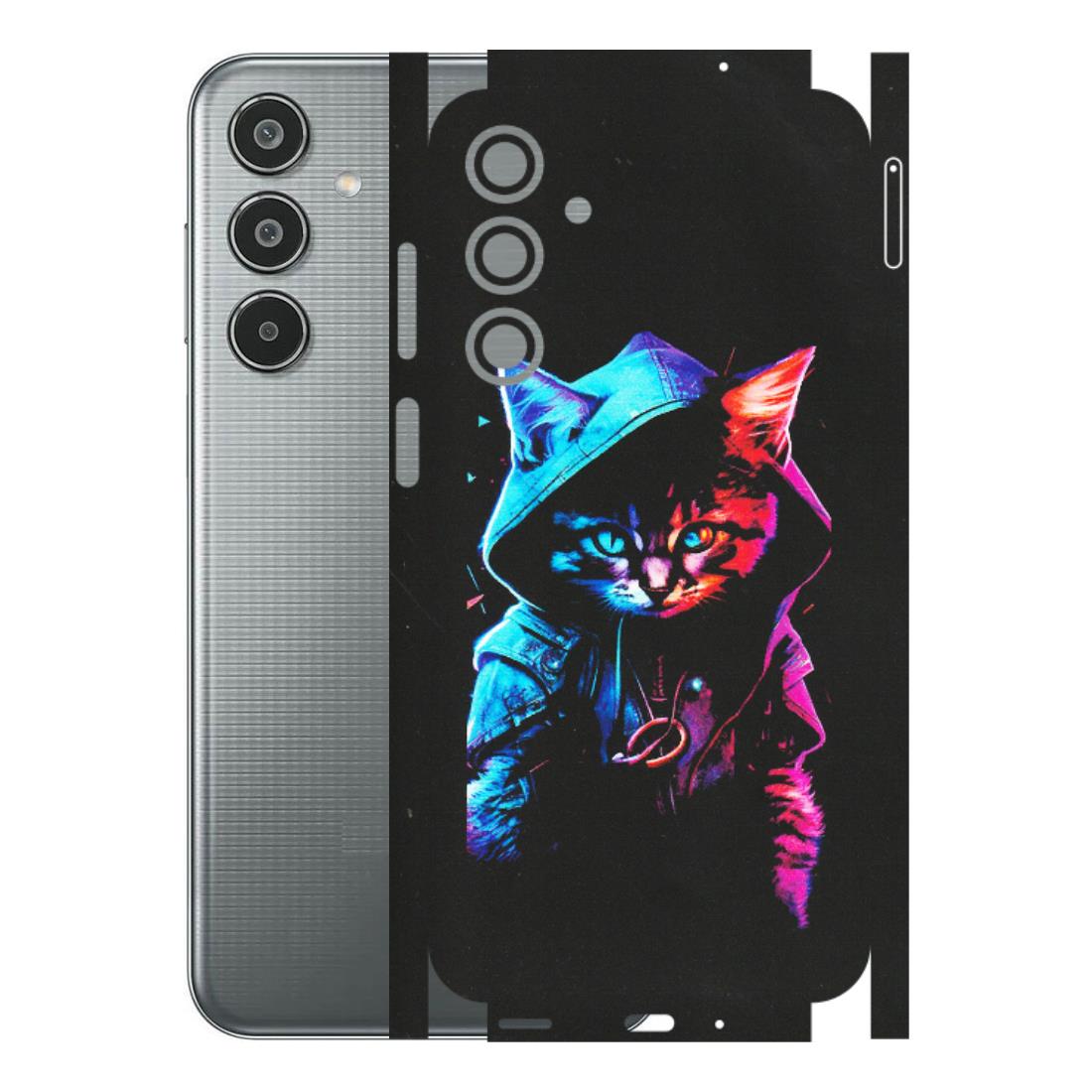 Samsung M/F/Note/Flip and C Phone Skins (All Models) - Cyberpunk Cat - Matte Finish (M-45) Samsung Galaxy M35 (5G)