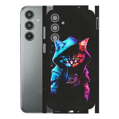Samsung M/F/Note/Flip and C Phone Skins (All Models) - Cyberpunk Cat - Matte Finish (M-45) Samsung Galaxy M35 (5G)