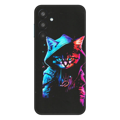 Samsung M/F/Note/Flip and C Phone Skins (All Models) - Cyberpunk Cat - Matte Finish (M-45) Samsung Galaxy M35 (5G)