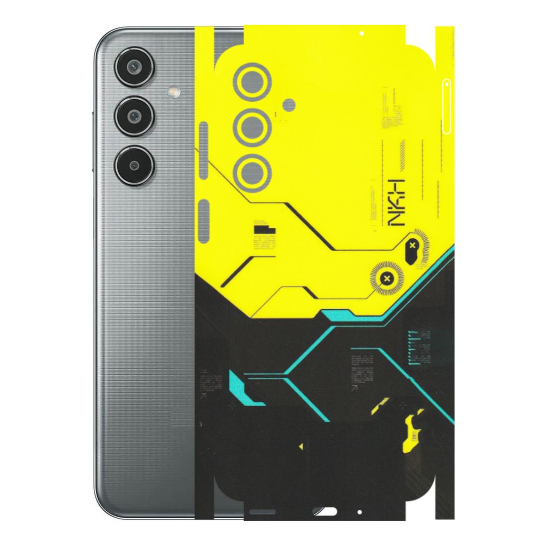 Samsung M/F/Note/Flip and C Phone Skins (All Models) - Black Yellow Technica - Matte Finish (M-53) Samsung Galaxy M35 (5G)