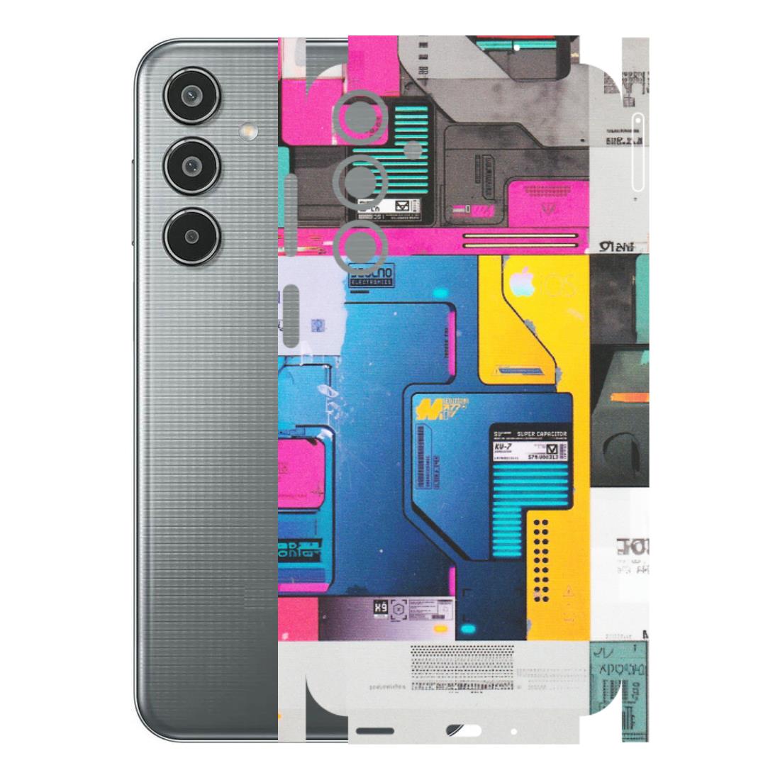 Samsung M/F/Note/Flip and C Phone Skins (All Models) - Colourfull Motherboard Internals - Matte Finish (M-55) Samsung Galaxy M35 (5G)