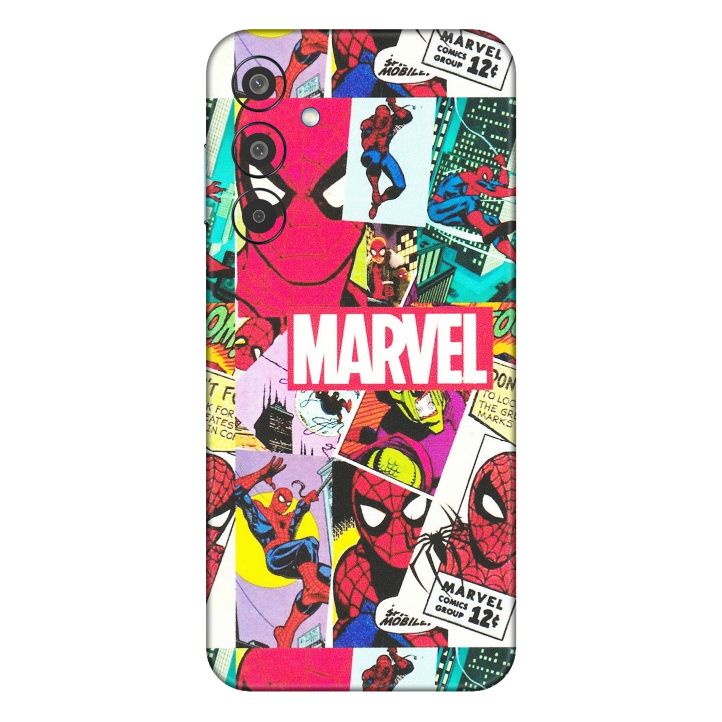 Samsung M/F/Note/Flip and C Phone Skins (All Models) - Marvel Comic Spiderman Grafitti - Matte Finish (M-72) Samsung Galaxy M35 (5G)