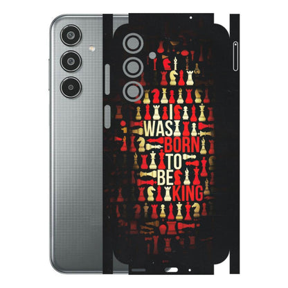 Samsung M/F/Note/Flip and C Phone Skins (All Models) - Born To Be King - Matte Finish (M-73) Samsung Galaxy M35 (5G)