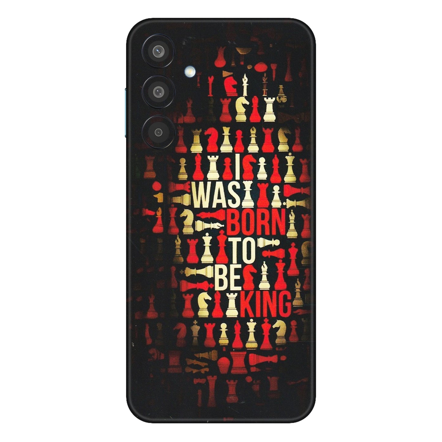 Samsung M/F/Note/Flip and C Phone Skins (All Models) - Born To Be King - Matte Finish (M-73) Samsung Galaxy M35 (5G)