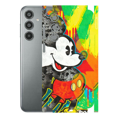 Samsung M/F/Note/Flip and C Phone Skins (All Models) - Multiple Mickey With Colourful Texture - Matte Finish (M-84) Samsung Galaxy M35 (5G)