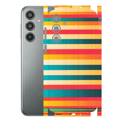 Samsung M/F/Note/Flip and C Phone Skins (All Models) - Colourful Stripes Soothing Effect - Matte Finish (M-86) Samsung Galaxy M35 (5G)