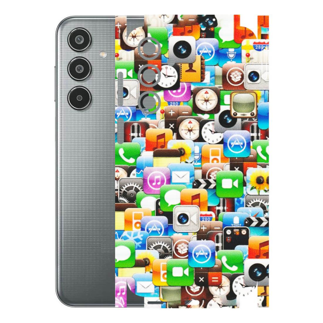 Samsung M/F/Note/Flip and C Phone Skins (All Models) - All Apple Icons - Matte Finish (M-93) Samsung Galaxy M35 (5G)