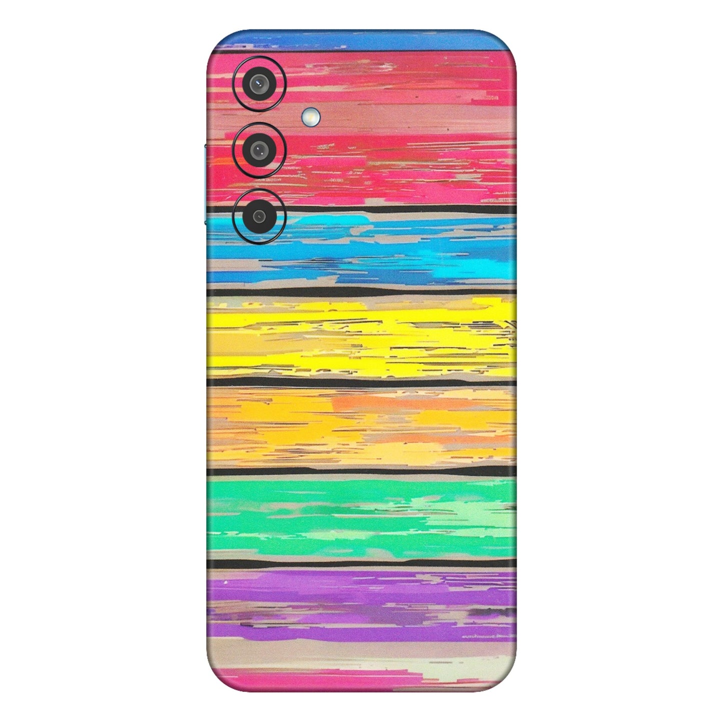 Samsung M/F/Note/Flip and C Phone Skins (All Models) - Multi Colour Wooden Wall - Matte Finish (M-96) Samsung Galaxy M35 (5G)