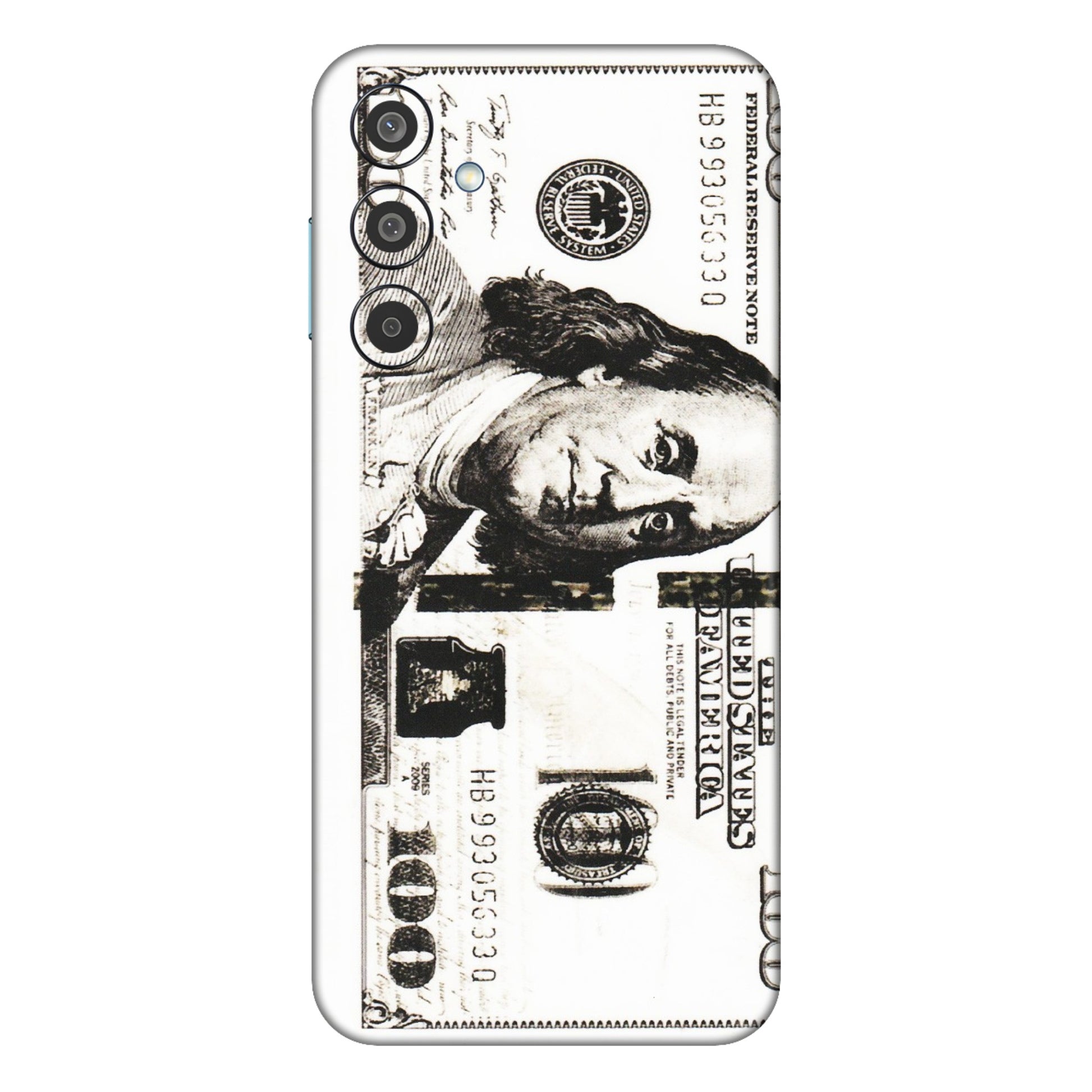 Samsung M/F/Note/Flip and C Phone Skins (All Models) - 100 Dollar Currency - Transparent Finish (T-01) Samsung Galaxy M35 (5G)