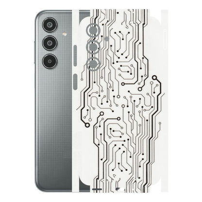 Samsung M/F/Note/Flip and C Phone Skins (All Models) - Tech Circuits - Transparent Finish (T-03) Samsung Galaxy M35 (5G)
