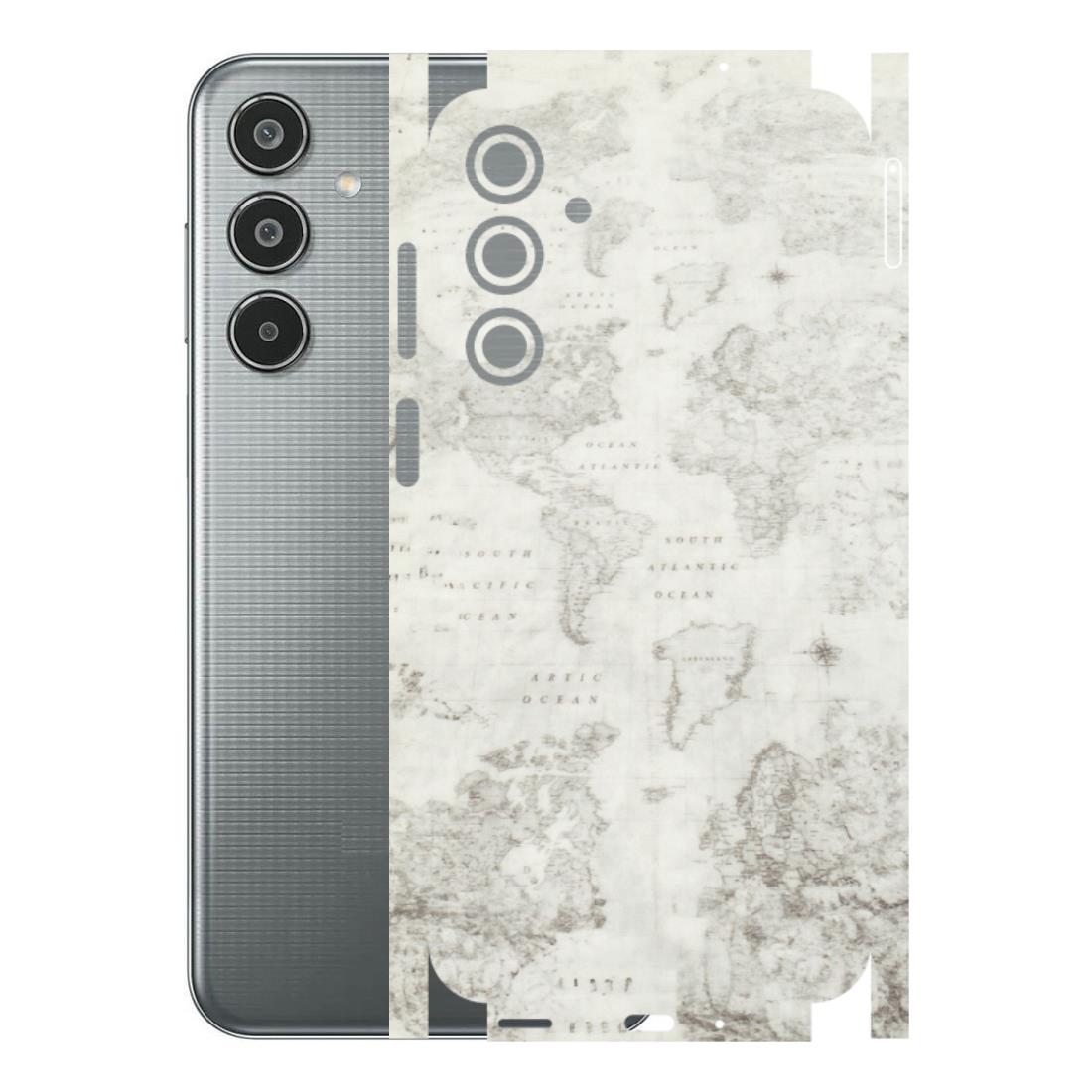 Samsung M/F/Note/Flip and C Phone Skins (All Models) - World Travel Map - Transparent Finish (T-04) Samsung Galaxy M35 (5G)