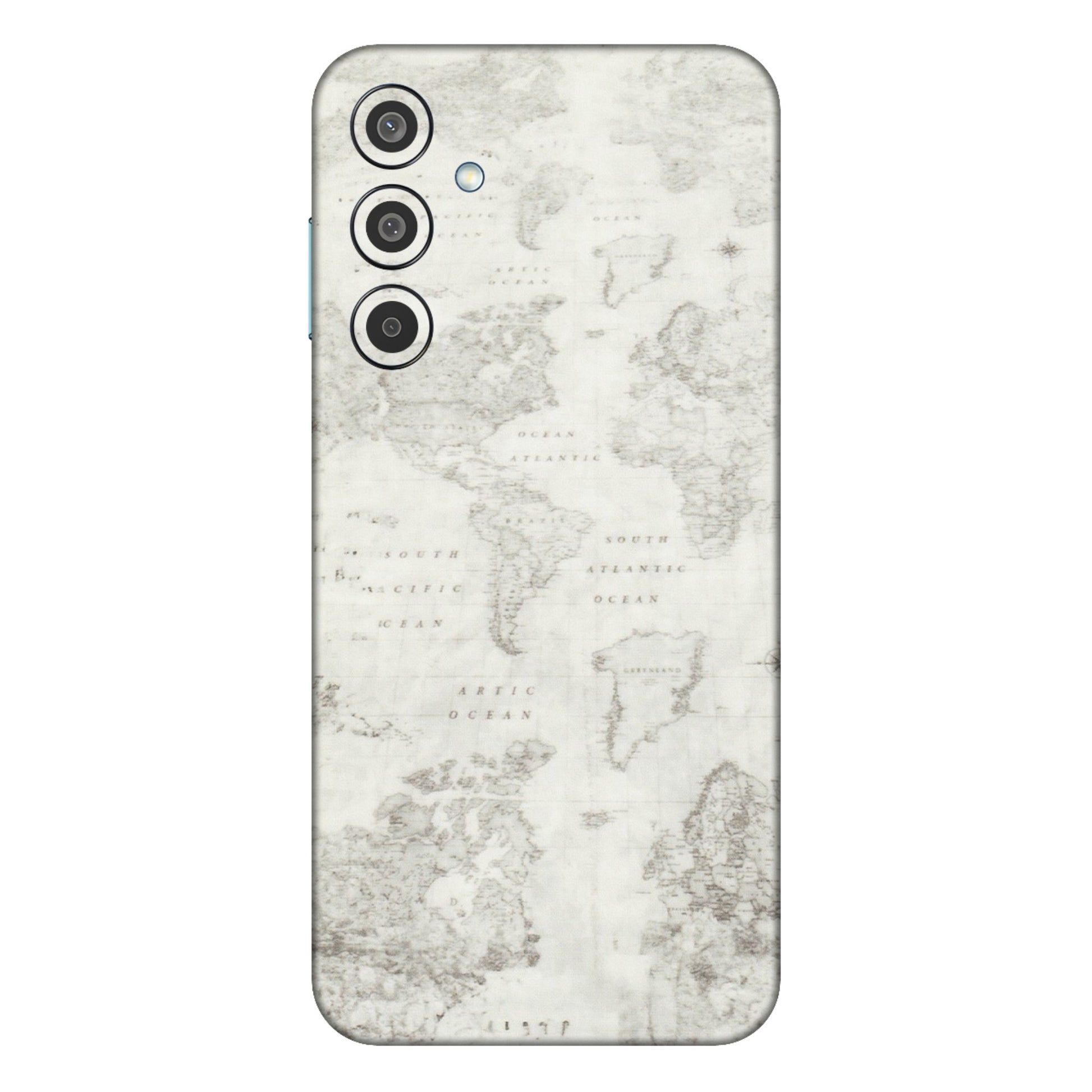 Samsung M/F/Note/Flip and C Phone Skins (All Models) - World Travel Map - Transparent Finish (T-04) Samsung Galaxy M35 (5G)