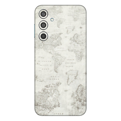 Samsung M/F/Note/Flip and C Phone Skins (All Models) - World Travel Map - Transparent Finish (T-04) Samsung Galaxy M35 (5G)