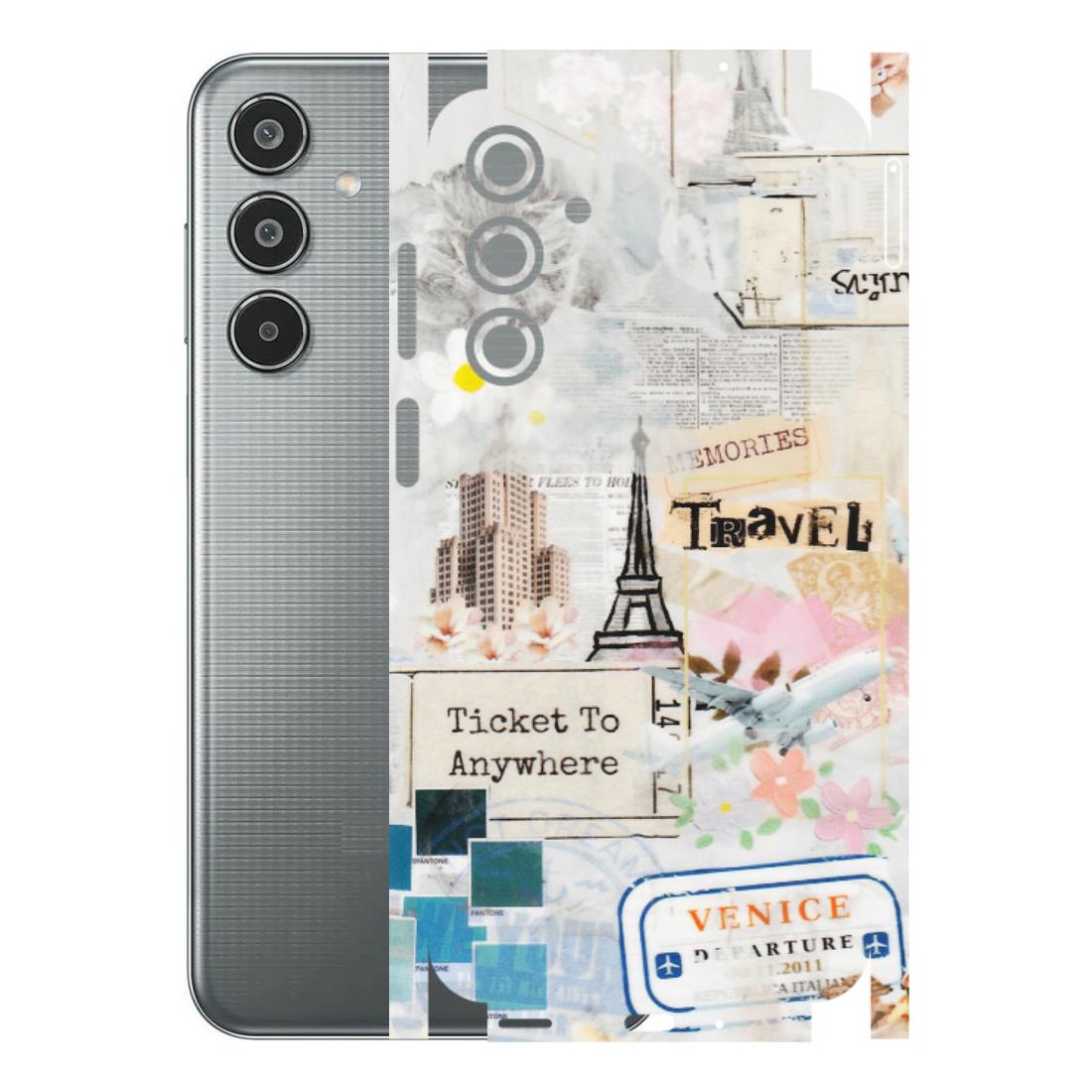 Samsung M/F/Note/Flip and C Phone Skins (All Models) - Travel Memories - Transparent Finish (T-09) Samsung Galaxy M35 (5G)