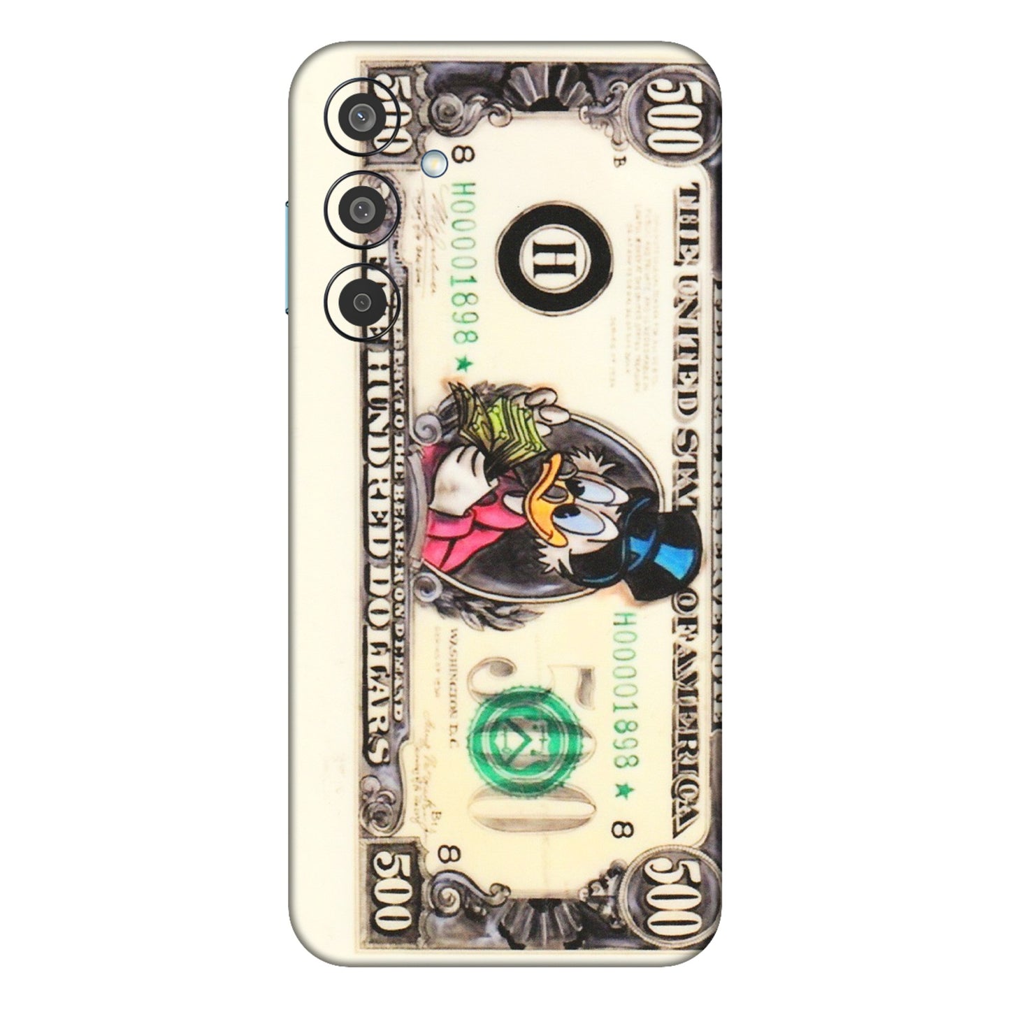 Samsung M/F/Note/Flip and C Phone Skins (All Models) - Five Hundred Dollar Duck - Transparent Finish (T-15) Samsung Galaxy M35 (5G)