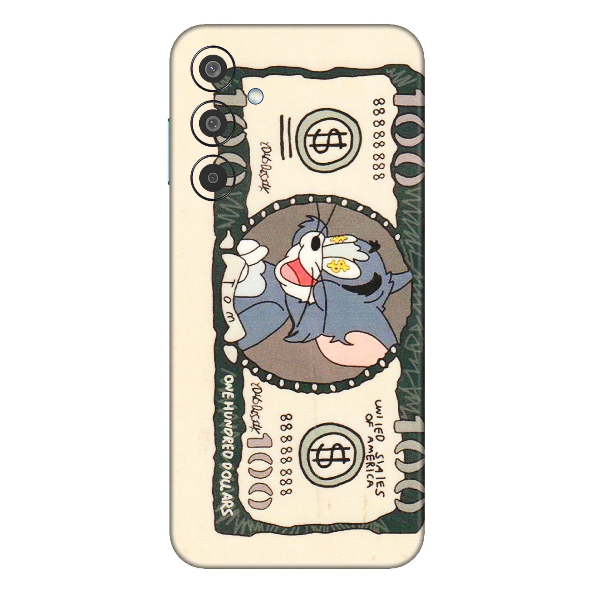 Samsung M/F/Note/Flip and C Phone Skins (All Models) - One Hundred Dollar Tom - Transparent Finish (T-16) Samsung Galaxy M35 (5G)