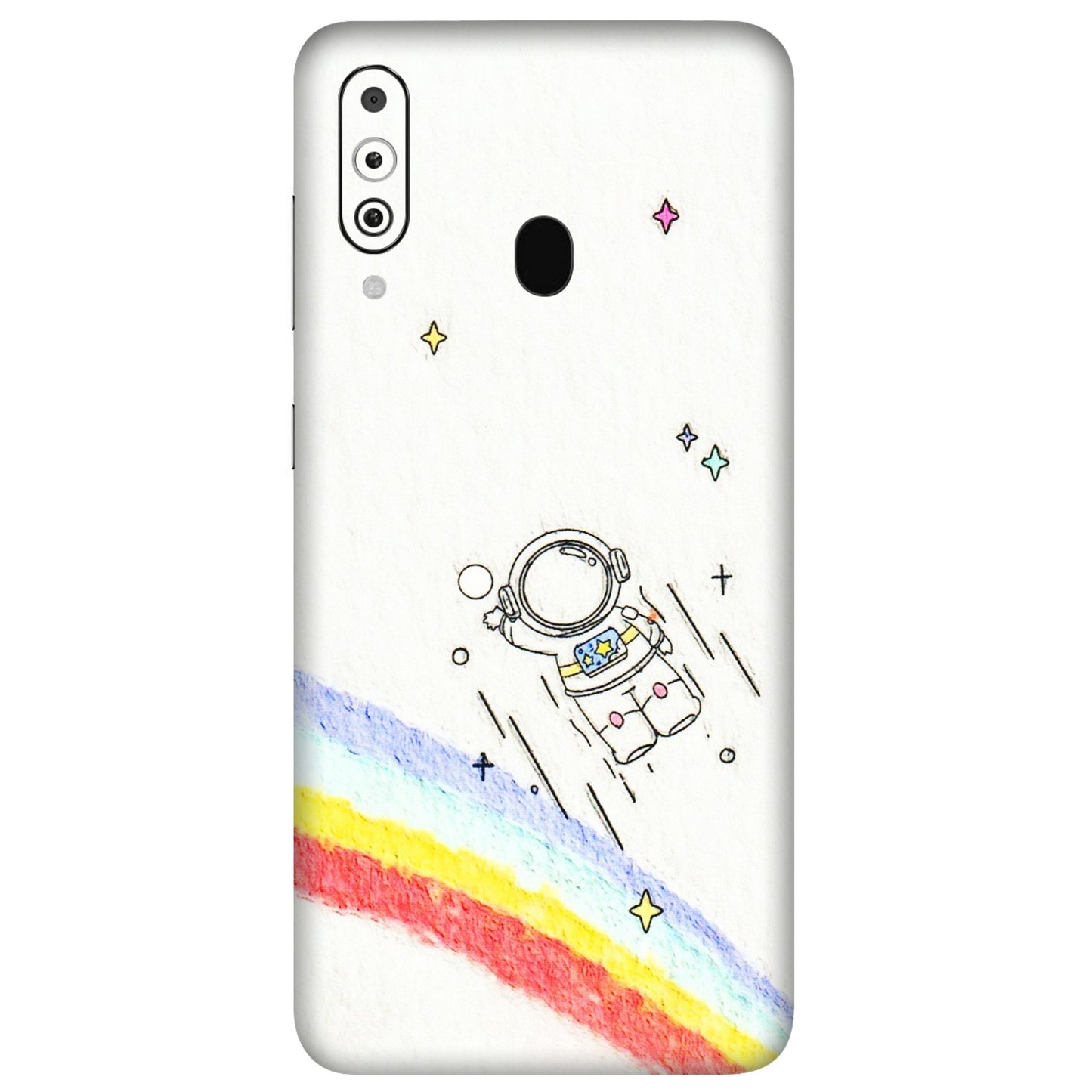Samsung M/F/Note/Flip and C Phone Skins (All Models) - Milkyway Astronaut - 3D Embossed Finish (L-110) Samsung Galaxy M40