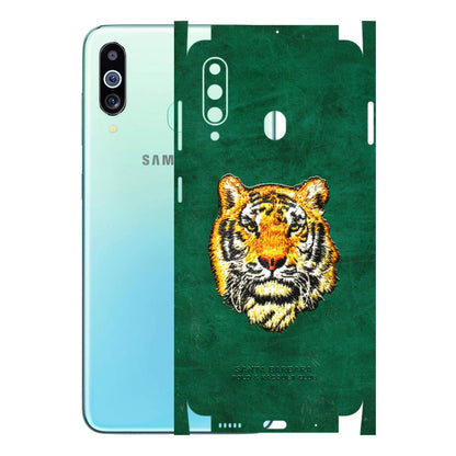 Samsung M/F/Note/Flip and C Phone Skins (All Models) - Leather Feel Tiger - 3D Embossed Finish (L-111) Samsung Galaxy M40