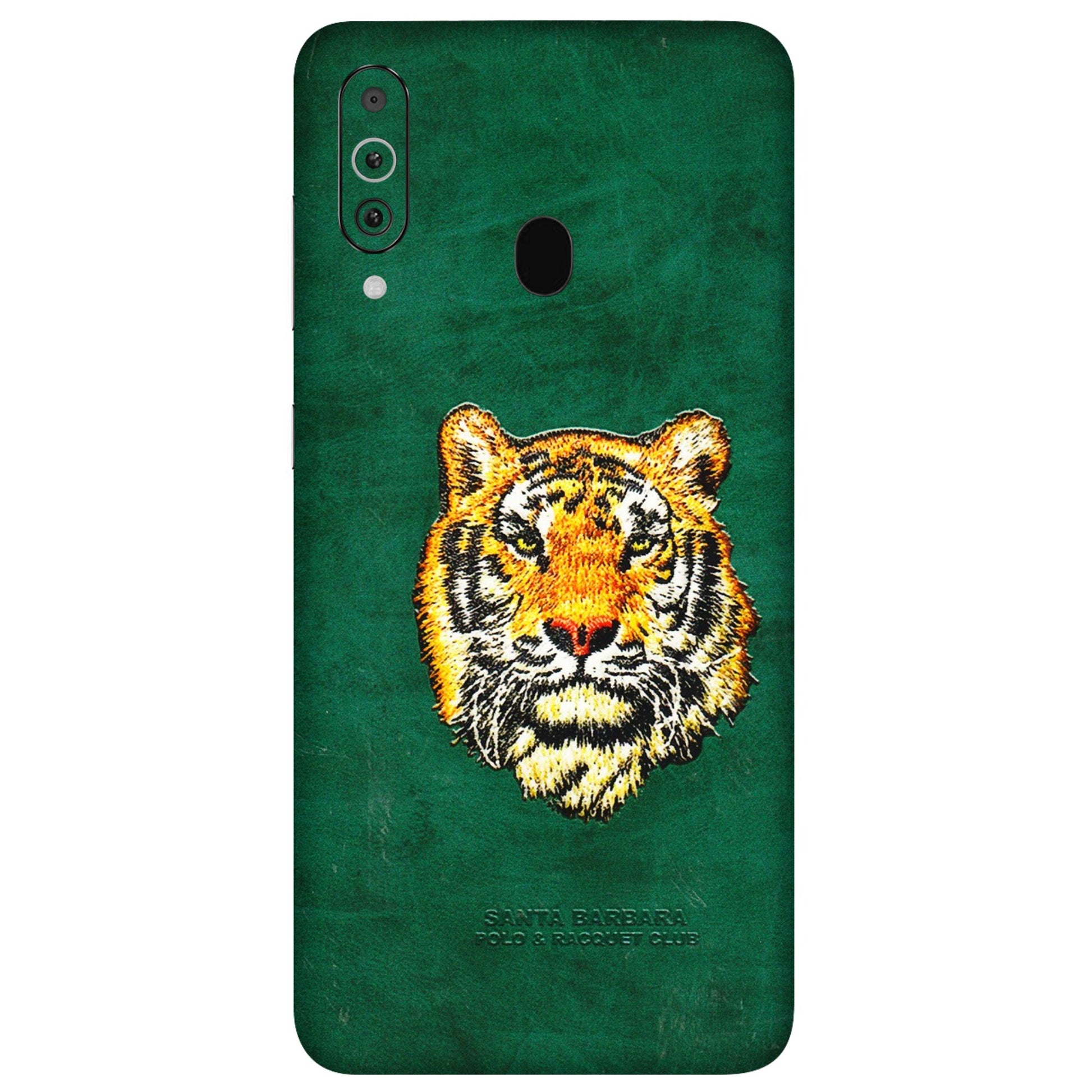 Samsung M/F/Note/Flip and C Phone Skins (All Models) - Leather Feel Tiger - 3D Embossed Finish (L-111) Samsung Galaxy M40
