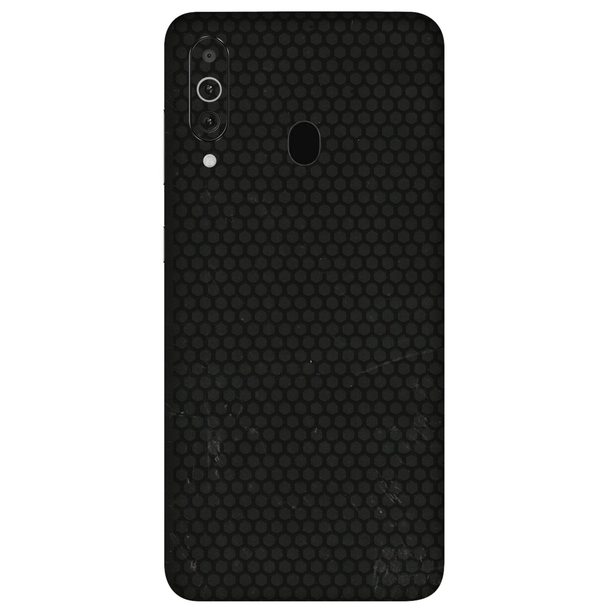 Samsung M/F/Note/Flip and C Phone Skins (All Models) - Black honeycomb - 3D Embossed Finish (L-114) Samsung Galaxy M40