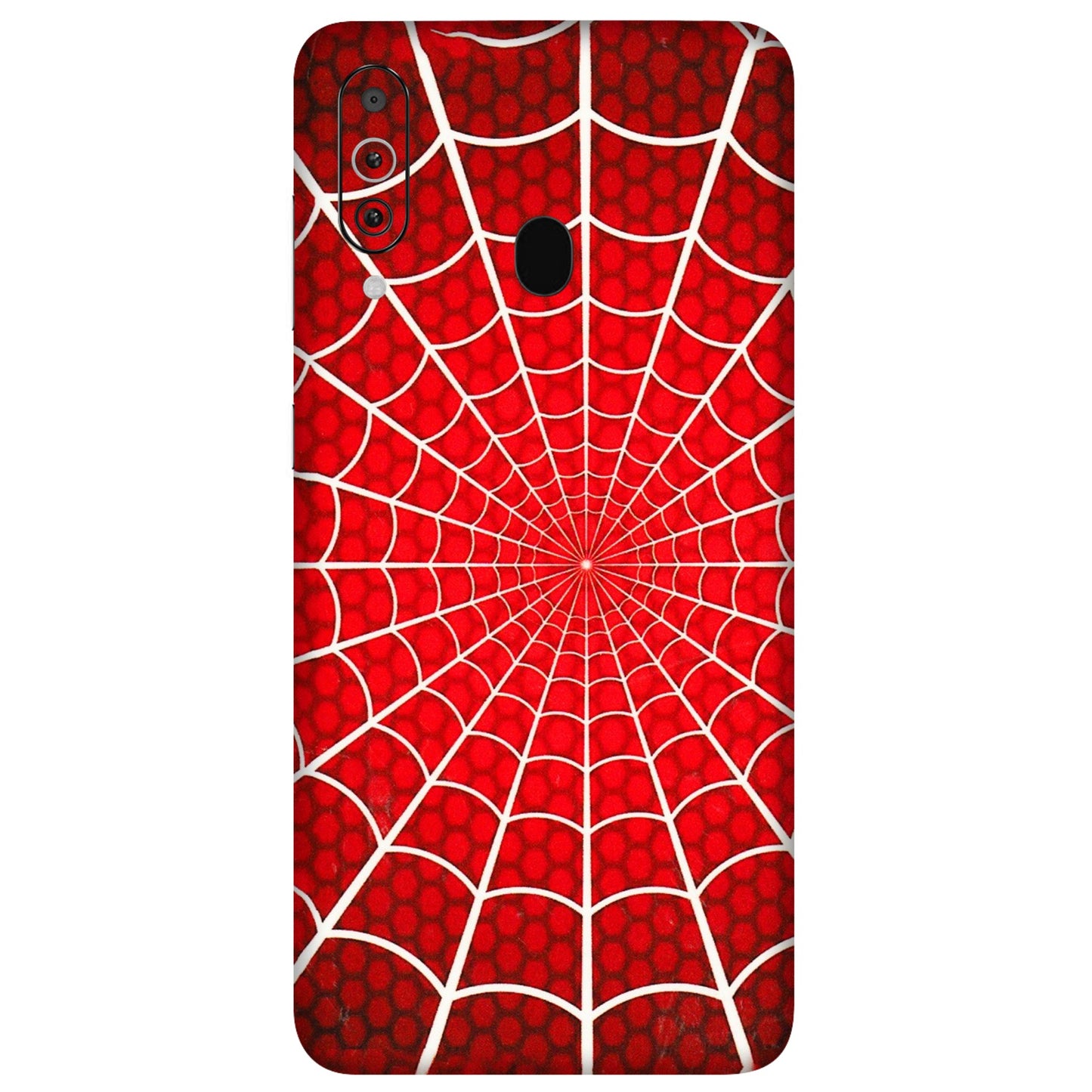 Samsung M/F/Note/Flip and C Phone Skins (All Models) - Classic Spidey Web - 3D Embossed Finish (L-115) Samsung Galaxy M40
