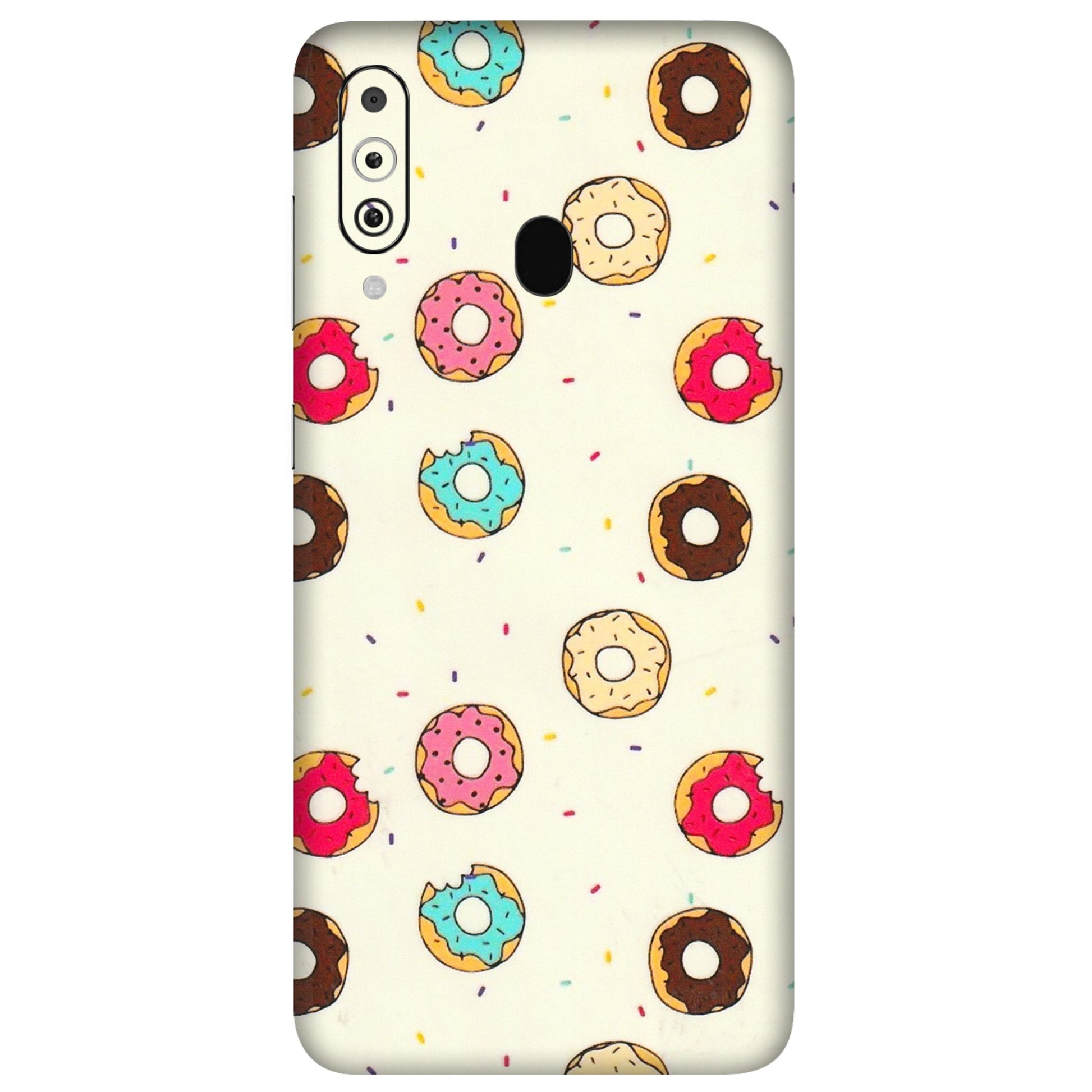 Samsung M/F/Note/Flip and C Phone Skins (All Models) - Mini Donuts Doodle Art - 3D Embossed Finish (L-122) Samsung Galaxy M40